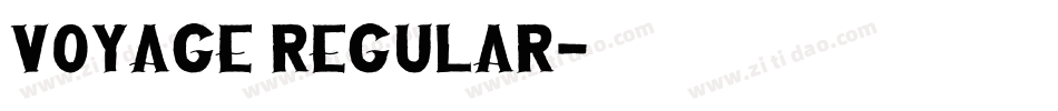 Voyage Regular字体转换